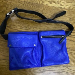 Blue belt bag